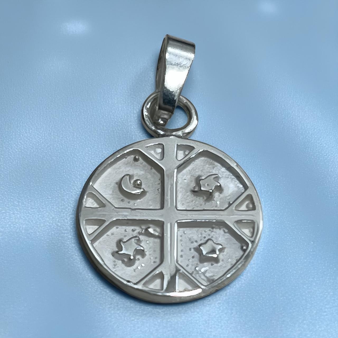 Dije Kultrun Mapuche En Plata Ley 950