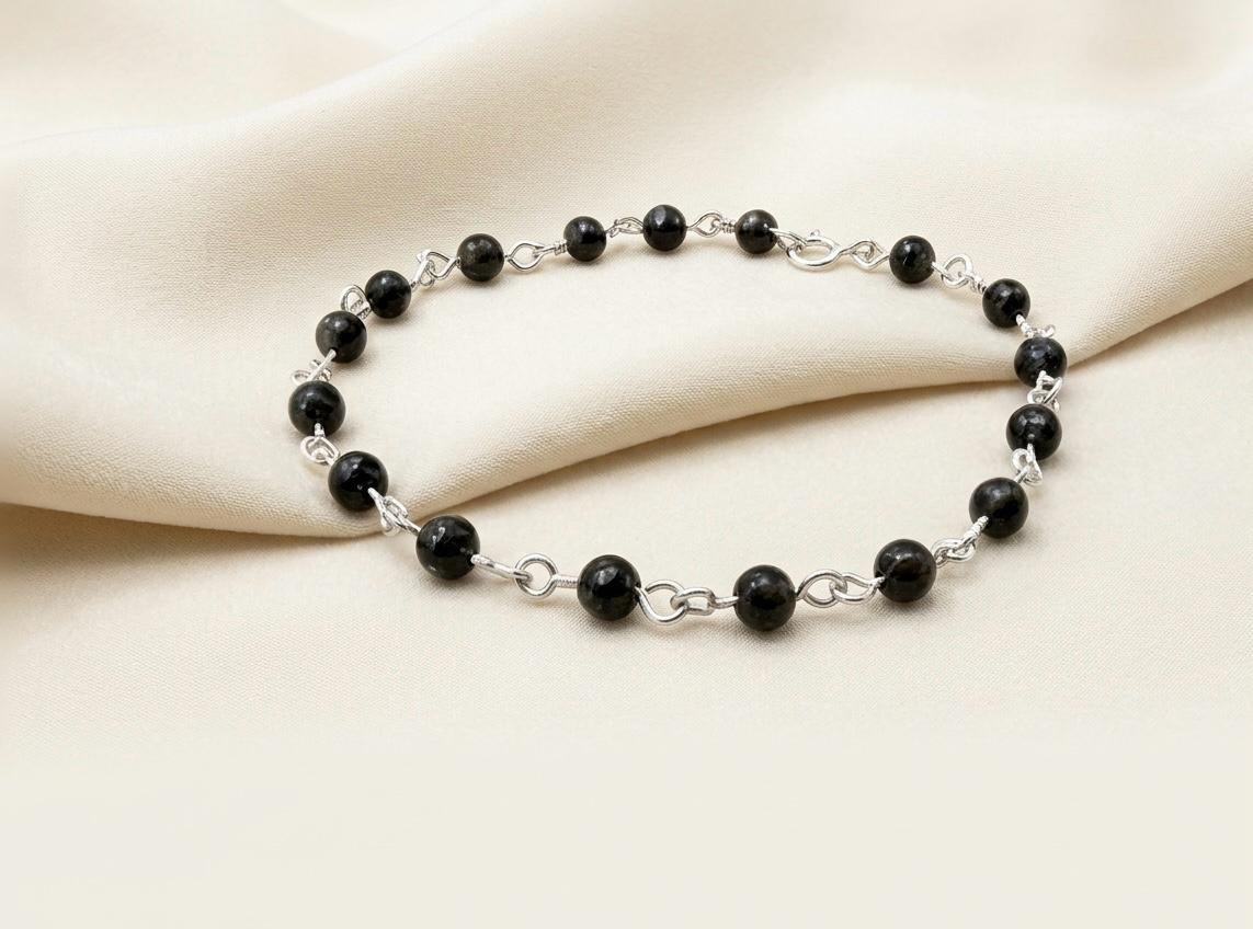 Obsidiana Terciopelo De México En Plata Ley 950