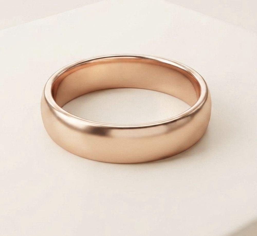 Anillo de cobre puro macizo