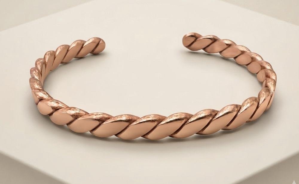 Pulsera de cobre puro macizo